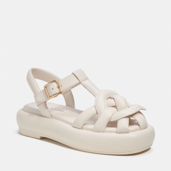 Coach Penney Sandals in the color Chalk - Picture 1 of 4